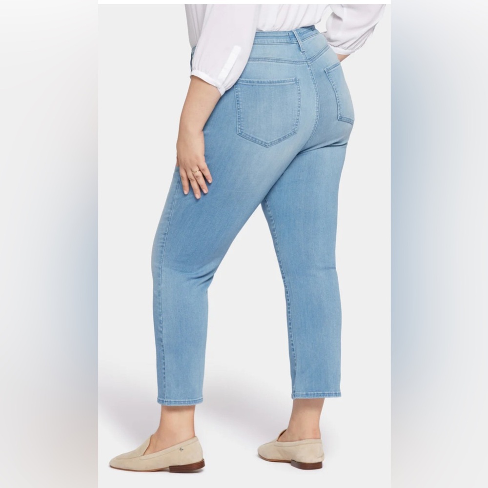 NWT NYDJ HR BILLIE ANKLE JEANS SUNBREEZE SIZE 16wp mini boot - Picture 2 of 8